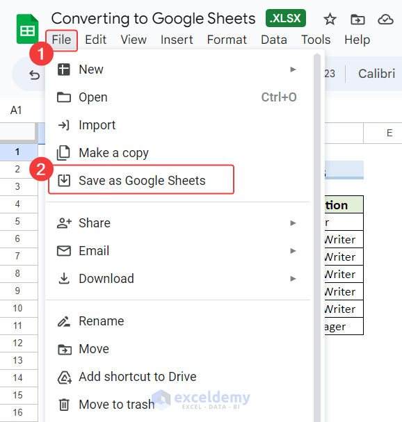 14-Save Excel file as Google Sheets