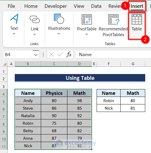 Use Table Instead of Range When Vlookup is Not Returning Correct Value
