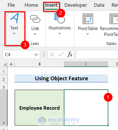 Use Object Feature to Attach PDF File in Excel