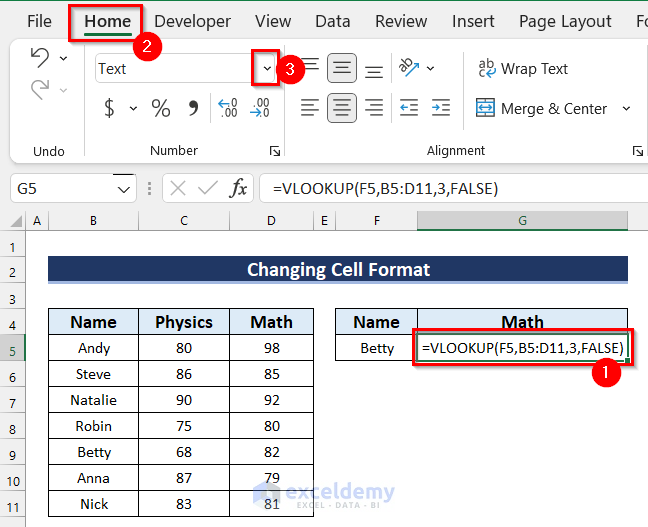 Change Cell Format & Use Find and Replace Feature