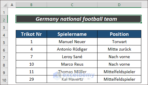 Translate Excel File from German to English