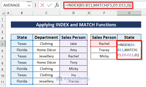 Apply INDEX and MATCH Functions When Vlookup is not Returning Correct Value