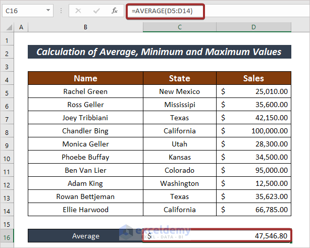 Perform Mathematical Calculations in Excel