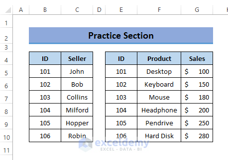 Practice in Excel to Add Table to Data Model