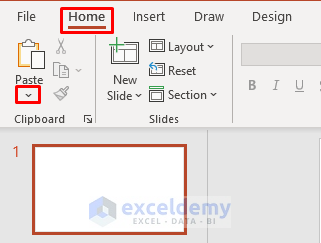 Use Paste Special Feature for Inserting Excel Chart