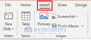 Embed Excel Chart Through Insert Command in PowerPoint