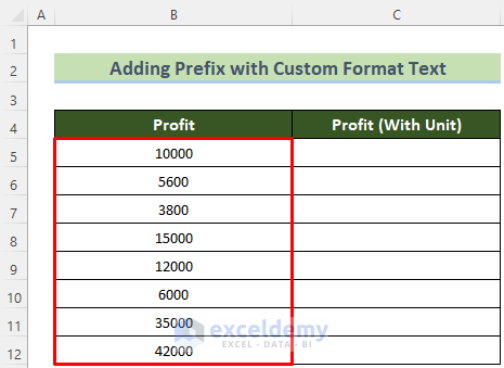 Sample Dataset to Add Prefix