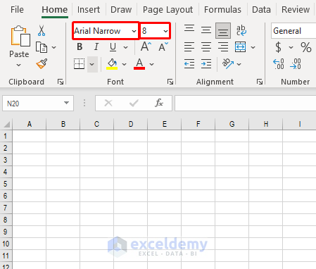 excel font changes automatically