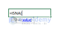 ISNA Function syntax