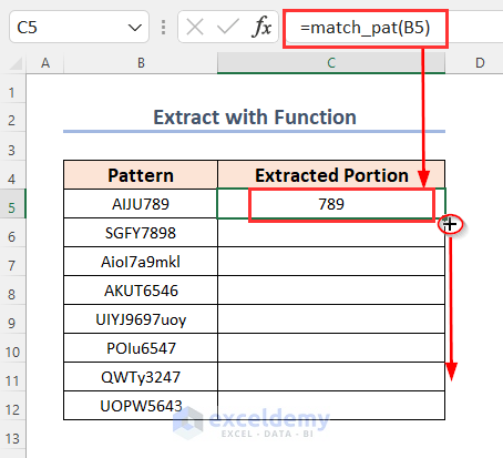 Create VBA Function to Match REGEX and Extract a Portion in Excel