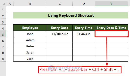 Use Keyboard Shortcut to Get Instant Date and Time