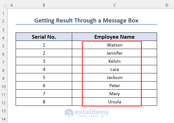 Using User-Defined Function to shuffle Array Through Message Box in Excel VBA