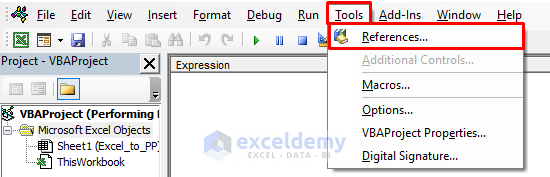 Referencing PowerPoint with Excel