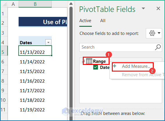How to Abbreviate Days of the Week in Excel Using Pivot Table