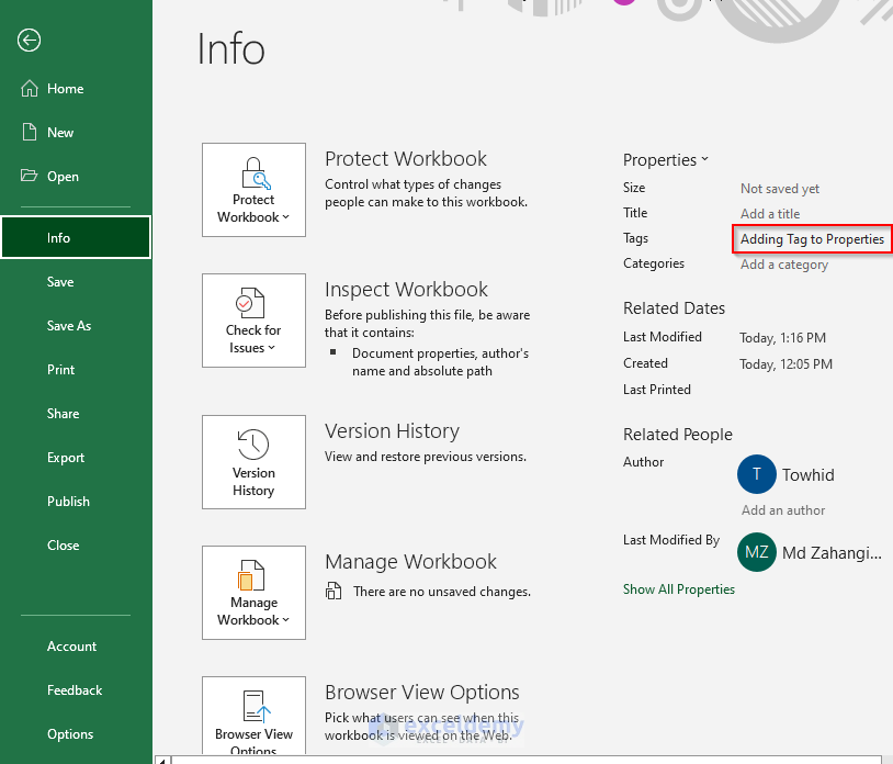 Properties Express Add In How to Add Tag to Properties in Excel (with Easy Steps)