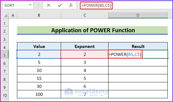 How To Use E In Excel How to Calculate Exponential in Excel (3 Easy Methods)