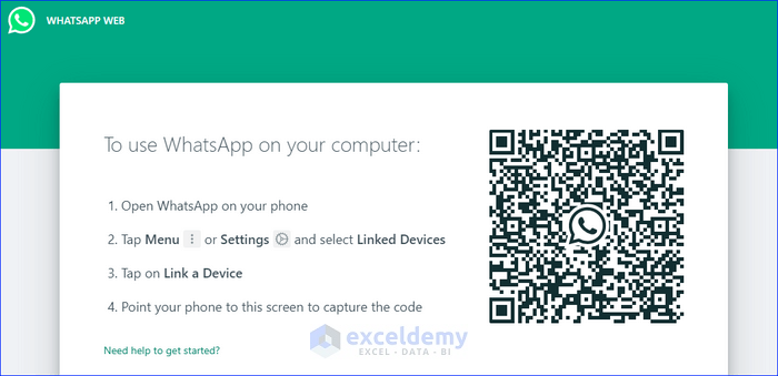 Scanning Your Smartphone to Copy WhatsApp Group Contacts to Excel