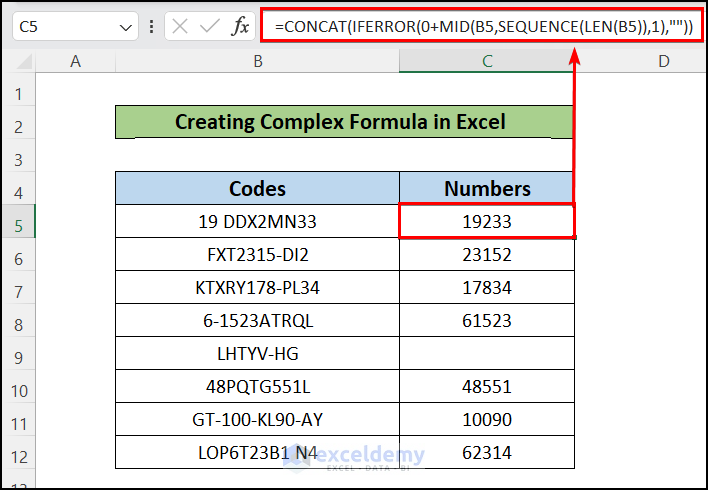 Creating a Complex Formula in Excel