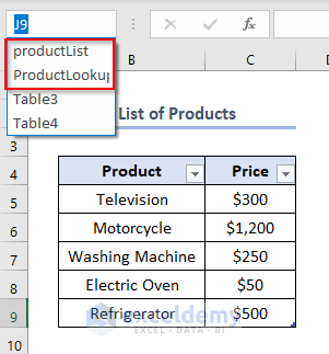 how to create an order form in excel