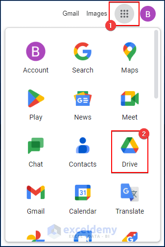 Opening Google Drive to Edit Google Sheets in Excel