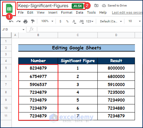 Editing Google Sheets in Excel