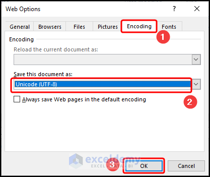 Fixing csv utf 8 not available in excel with Save As option