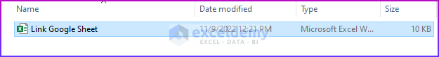 Prepare Excel File as An Easy Step to Link Excel to Google Sheets
