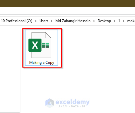 how to make a copy of an excel file