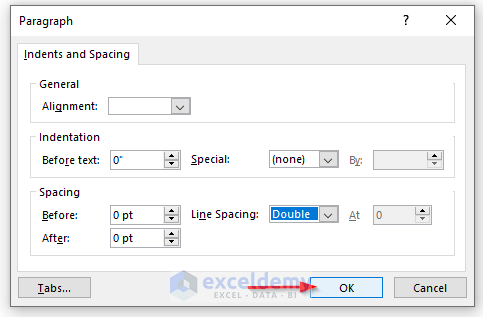 Make Line Space Double in Excel Text Box