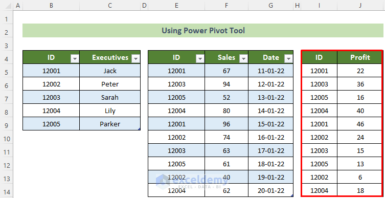 Sample Dataset to Update Data Model in Excel