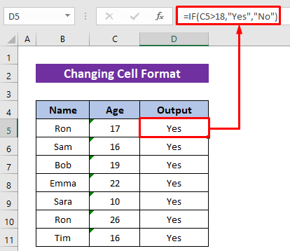 When If Function Is Not Working in Excel