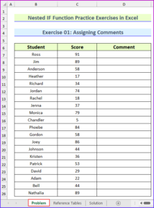 Nested IF Function Practice Exercises in Excel - ExcelDemy