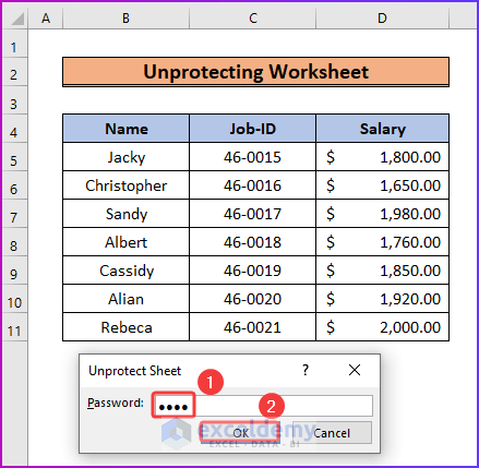 Unprotecting Worksheet as A Simple Solution for Excel Page Layout Being Greyed Out Problem