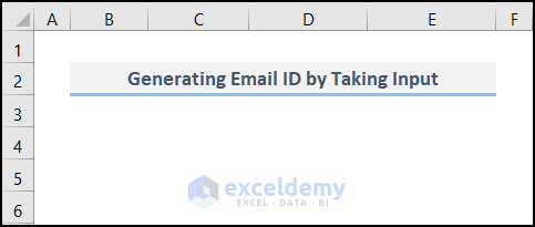 Generating Email ID by Taking Username as Input