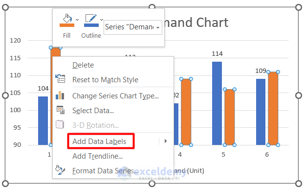 Add additional datalabel to add additional datalabels to excel chart