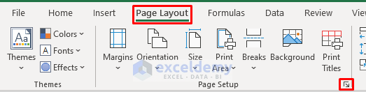 Apply Excel Page Scaling Feature