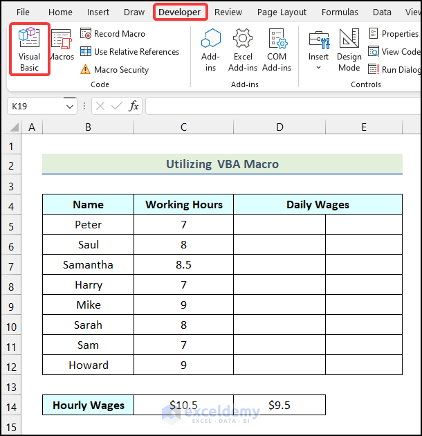 Utilizing VBA Macro for anchoring columns in Excel