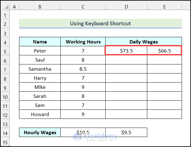 Using Fill Handle for anchoring columns in Excel