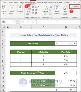 How to Calculate Bootstrapping Spot Rates in Excel (2 Examples)