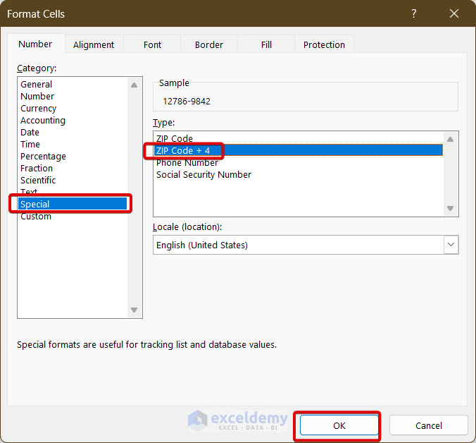 How to Format ZIP Code in Excel