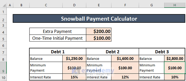 dave ramsey debt snowball spreadsheet excel