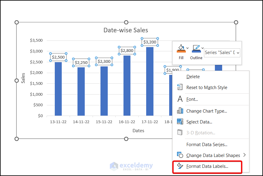 How to Edit Data Labels in Excel
