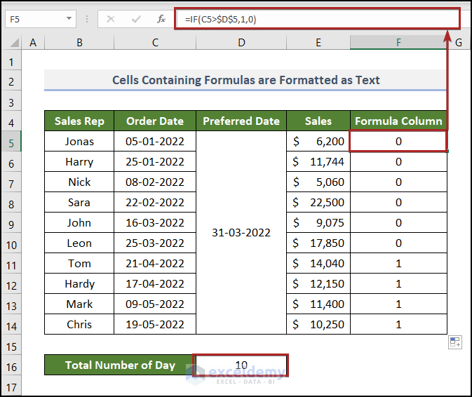 Fixing COUNT Function not working in Excel when Formula Returns Text Values