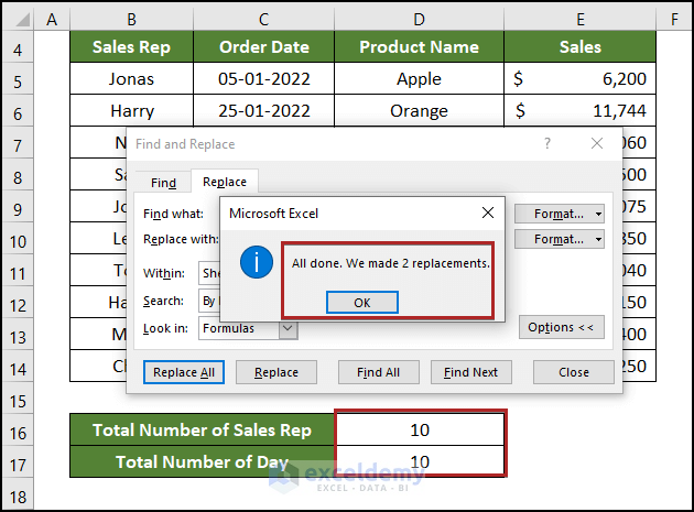Fixing COUNT Function not working in Excel
