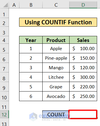 COUNTIF Function to excel countif text from list