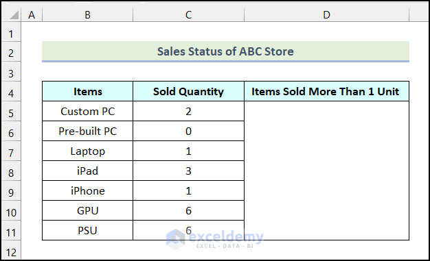 excel countif greater than 1