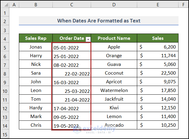 Checking Text Values in Date