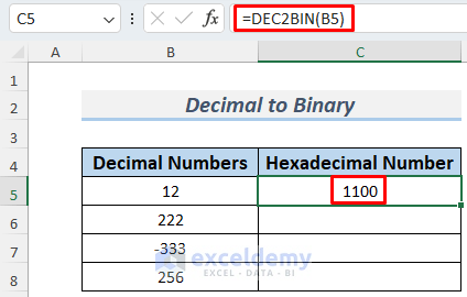 excel decimal to hex