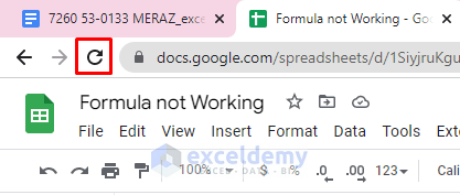 Refreshing Google Sheets to Solve Excel Formulas Not Working
