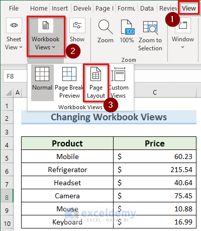 changing workbook views to solve the Excel margins disappeared problem
